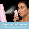 thumbnail image 7 of Lsupdaol Mini Portable USB Rechargeable Battery Nano Facial Mister, Pink and White, 2 Count, 7 of 7
