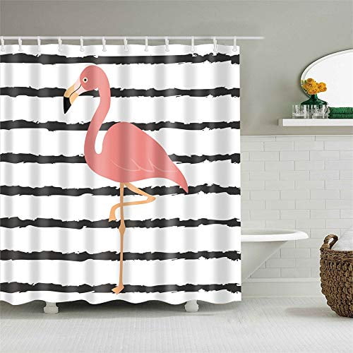 Hooks Included Details about   Shower Curtains for Bathroom Bathtubs Tropical-72 x 72 inches