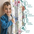 thumbnail image 3 of Blackout Kids Curtains,Pioneer Flower Floral Print Pattern Childrens Insulated Curtains Set Of 2,Bedroom Essentials,Toddler Room Decor 52"x63", 3 of 5