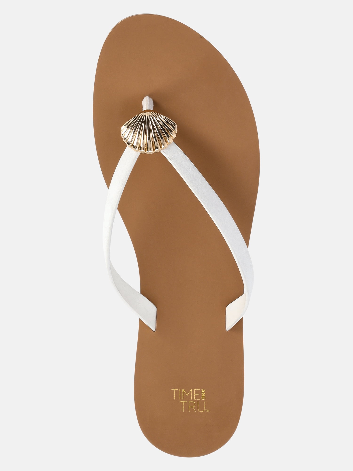 Time and Tru Women's Ornament Thong Sandals