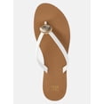thumbnail image 4 of Time and Tru Women's Ornament Thong Sandals, 4 of 6