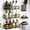 Black2, variant on Shower Caddy 6 Pack, Adhesive Shower Shelf Rack with Soap Holder, Large Capacity Bathroom Organizers and Storage, No Drilling Wall-Mounted Bathroom & Kitchen Storage