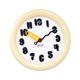 thumbnail image 1 of Reloj de pared nórdico de 30,5 cm, ligero, silencioso y decorativo para dormitorio e interiores. Número amarillo y negro, 1 of 9