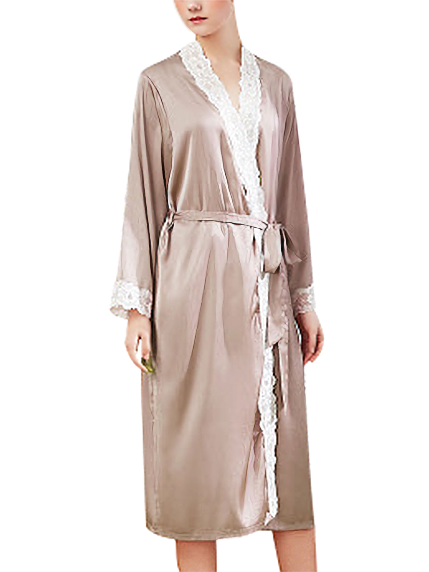 Details about  / Mens Satin Silk Pajamas Kimono Bathrobe Dressing Summer Gown Pjs Loungewear HOT