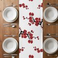 thumbnail image 5 of Cherry Blossom Table Runner Asian Japanese Red Plum Flower Tablerunners 14 x 72 Inch, Table Decorations Tabletop Scarf for Summer Gathering Holiday Farmhouse Kitchen Dining Decor, 5 of 8