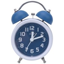 Unique Bargains Classic Mechanical Alarm Clock Bedroom Blue 3.3"L x 2.2"W x 5.1"H