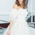 thumbnail image 4 of Luxshiny 1 Paire de Gants de Mariée en Satin Design Blanc pour Femmes Occasions Formelles, 4 of 8