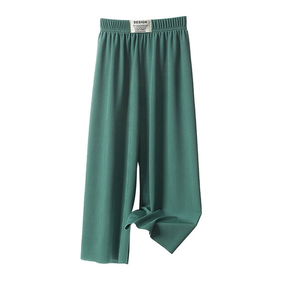 GERsome Toddler Kids Baby Girls Fashion Cute Sweet Ice Silk Wide Leg Pants Trousers Pants Leggings