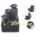 thumbnail image 4 of Waterfall Scene Tabletop Fountain Feng Shui With Lights Decor Gifts Style 3, 4 of 8