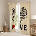 thumbnail image 3 of Feelyou Couple Valentines Day Curtains Pack of 2 (42x84 Each), Cartoon Love Heart Curtains Blackout, Romantic Anniversary Bedroom Curtains, Blackout Curtains Bedroom Decor, 3 of 6