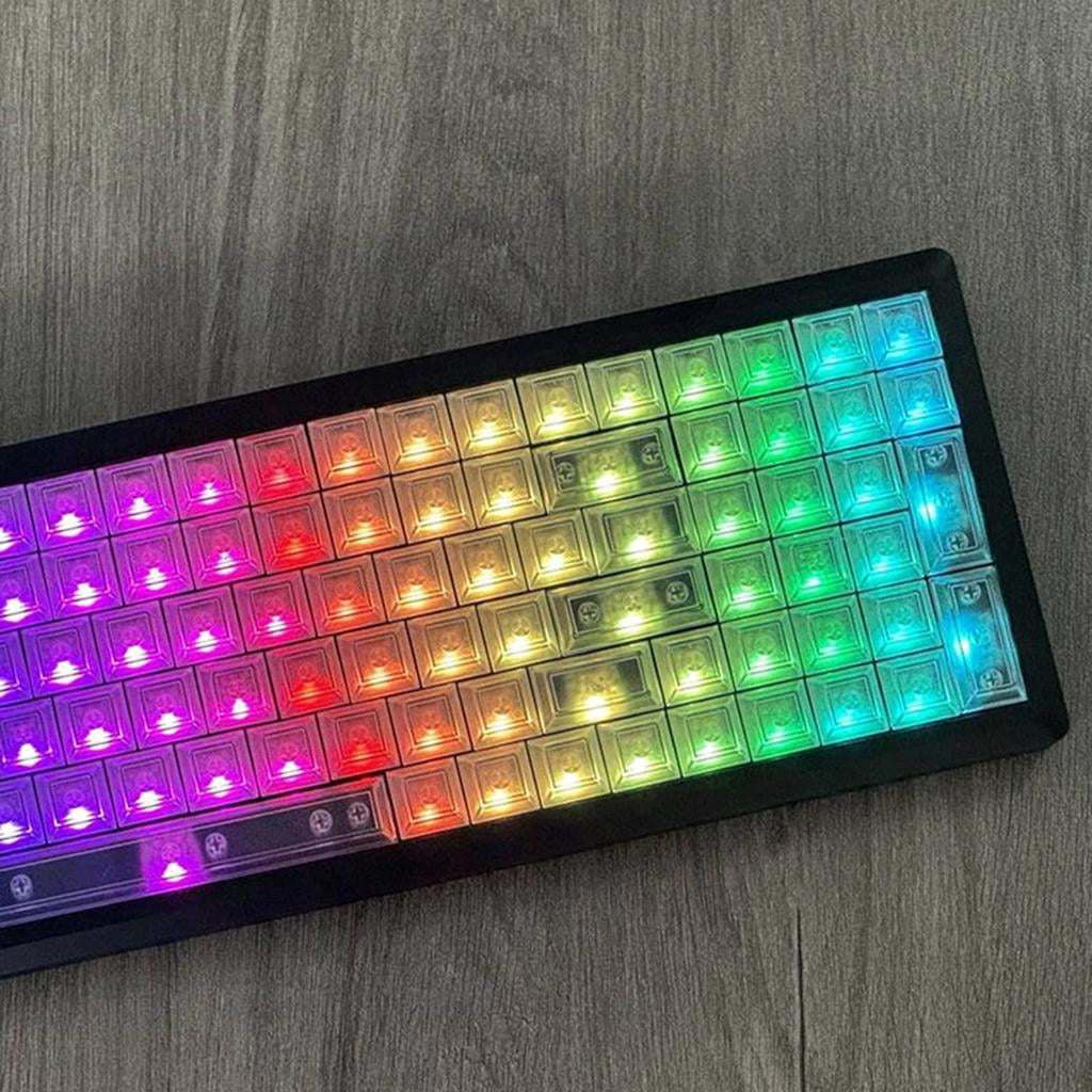 Keycaps DSA height Highly Frosted Translucent Keycap Set For 122Keys Game Mechanical Keyboard Switches Keycaps