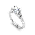 thumbnail image 4 of Brig Jewel 1.5 Ct Round Cut Moissanite Engagement Ring - 14K White Gold Plated Ring - Moissanite Split Shank Ring for Women - Flower Design Proposal Ring - Elegant Wedding Ring for Her, 4 of 4