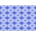 thumbnail image 1 of Ahgly Company Indoor Rectangle Patterned Light Slate Blue Area Rugs, 2' x 5', 1 of 6