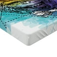 thumbnail image 2 of Ambesonne Monkey Fitted Sheet, Funny Geometric, Twin Size, Multicolor, 2 of 3