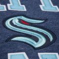 thumbnail image 5 of Men's Mitchell & Ness Deep Sea Blue Seattle Kraken Playoff Win Fleece Pullover Sweatshirt, 5 of 5