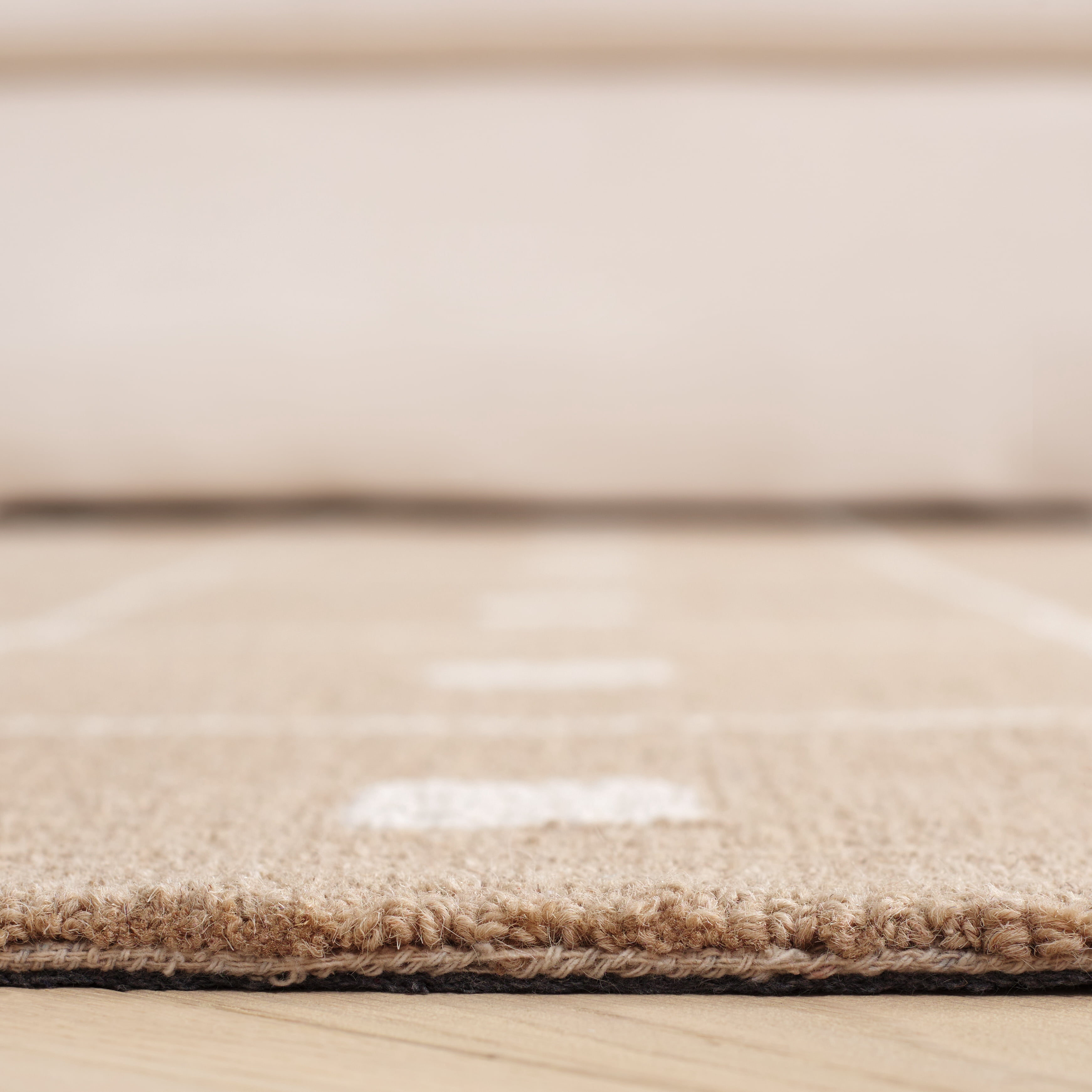 SAFAVIEH Martha Stewart Micro Loop Jerald Checkered Area Rug, Beige/Ivory, 8' x 10'