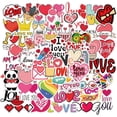 thumbnail image 1 of De Amor Impermeables Para Sobres, Álbumes De Recortes, Botellas De Agua, Portátiles, Bodas, Ventanas De Coches, Pegatinas De Vinilo Para Adultos Y Mujeres, Regalo 50 Pegatinas Methold EL015810-00, 1 of 5