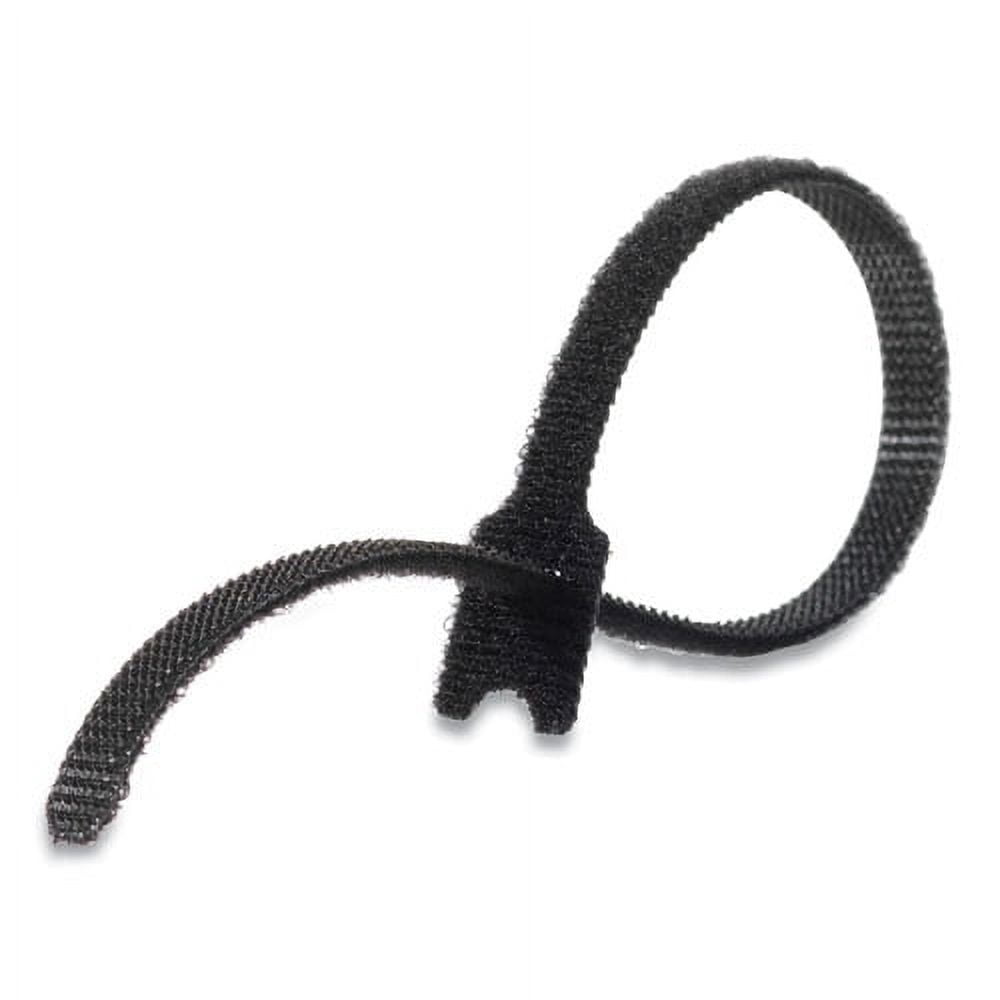 One-Wrap Pre-Cut Thin Ties, 0.25" X 8", Black, 25/pack | Bundle of 2 Packs