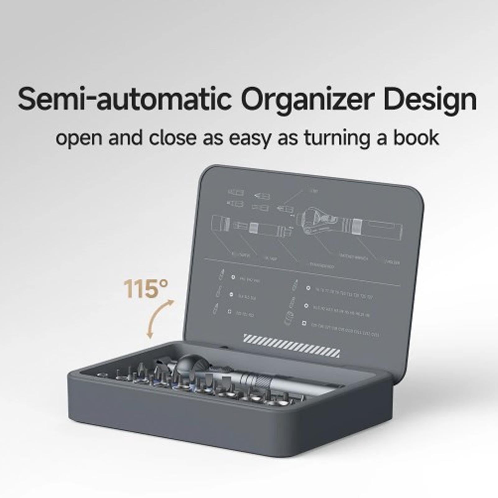 BIMZUC Ratchet Screwdriver Set 40 in 1 Design 45 Teeth Accurate 180° Universal Magnetic Screwdriver Set