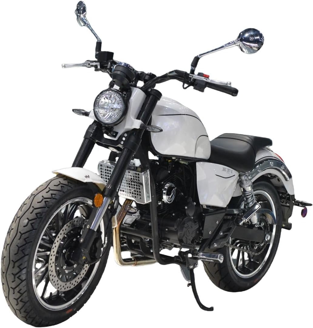 HHH 250cc Cruiser Motorcycle 6-Speed Manual Sport Transmission EFI Fuel Injection Motorcycle-Black