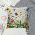 thumbnail image 2 of GOSMITH Throw Pillow Covers Decorative Summer Spring Pillow Covers Flower Butterfly Farmhouse Pillowcases for Sofa Couch Living Room Outdoor Patio, 2 of 5