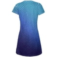 thumbnail image 2 of Halloween Blue Ice Dragon Scales Costume All Over Juniors Beach Cover-Up Dress Multi LG, 2 of 2
