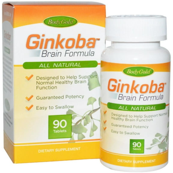 Ginkoba Tablets Dietary Supplement 90 ea (Pack of 2)