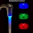 thumbnail image 1 of 1pc 3 Color Temperature Sensitive Gradient LED Faucet, Faucet Bubbler, LED Fancy Gradient Thermal Detector Color Changing Faucet, Suitable For Kitchen, Bathroom Faucet Shower, 1 of 4