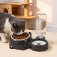 thumbnail image 6 of 2 In 1 Pet Bowl Food and Water Bowl with Bottle Anti Spill Dog Cat Feeding Station 15 Degree Tilted Neck Protection Non Slip Base Removable Easy Clean Bowl for Cats Dogs, 6 of 7
