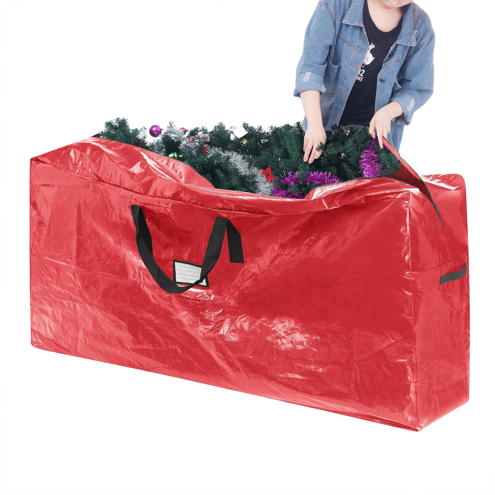 Elf Stor 83-DT5517 2-Pack Extra Large for up to 9 Ft Tree Christmas Bag Red