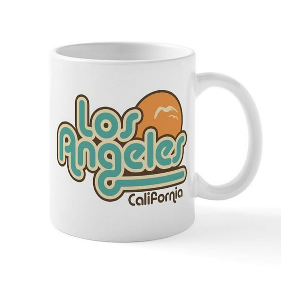 CafePress - Los Angeles California Mug - 11 oz Ceramic Mug - Novelty Coffee Tea Cup