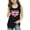 Black, variant on Girls UK Union Jack Tank Top, Sleeveless Tunic Shirt with British Flag Print, Summer Casual Tunic Tops for Kids Ages 3-10, Breathable Cotton Blend Vest