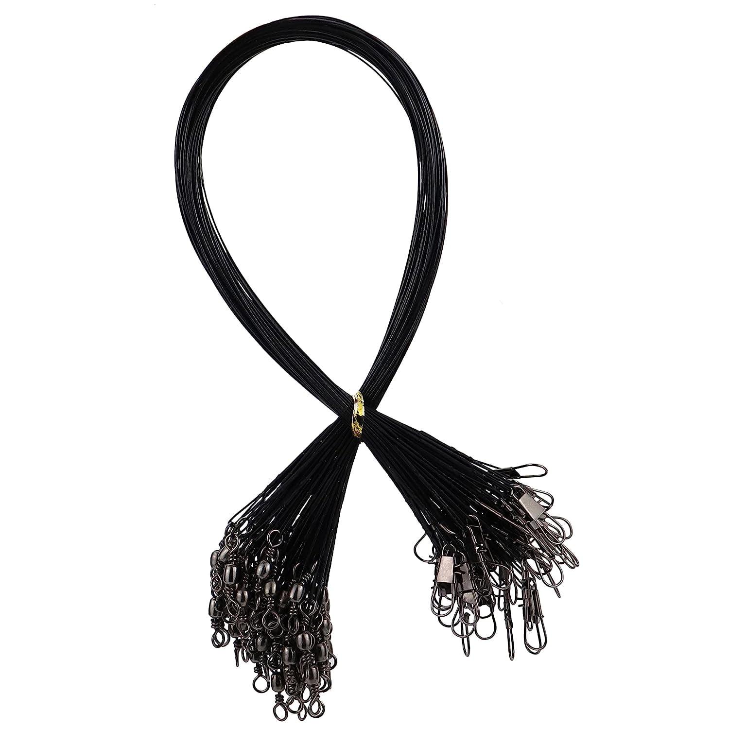 Holzlrgus Steel Leaders Fishing, Saltwater Leaders Wire with Swivels