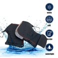 thumbnail image 3 of Gants de Moto avec Poignée Imperméable et Chaude pour Automne Hiver Gant Noir Durable, 3 of 5
