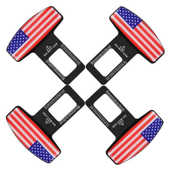 4pcs Car Seat Belt Clip,Car Seat Belt Plug Slot Lock,Red