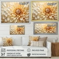 thumbnail image 4 of Designart "Simplified Dahlia Beauty" Dahlia Floater Framed Canvas Prints, 4 of 5