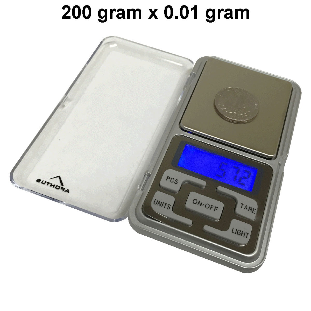 Portable 200g x 0.01g Mini Digital Scale Jewelry Pocket Balance Weight Gram LCD 