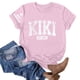 thumbnail image 3 of Blusas de Manga Corta para las Mujeres Divertida Impresión Cuello Redondo Camiseta Vintage, Blusas de Primavera para las Mujeres, 3 of 3
