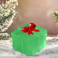 thumbnail image 4 of Latrodar Christmas Mini Resin Gift Box 12 PCS Light up Wrapping Ornaments Decor with Bow 6 Colors Elegant Handicraft Box 0.7x0.74in for Xmas Gifts Party Supplies Green, 4 of 5