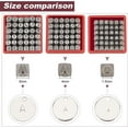 thumbnail image 4 of 1 Box 36 Pieces 1/20" Jewelry Making Tool Iron Letter Number Stamp Set Characters Alphabet A to Z and Number 0 to 9 Seal Stamps for Jewelry Making, 4 of 8