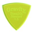 thumbnail image 1 of Púa de guitarra Gravity Stealth Standard 1.5 mm verde fluorescente, 1 of 2