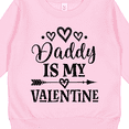 thumbnail image 3 of Inktastic Daddy is My Valentine Holiday Toddler Sweatshirt, 3 of 4