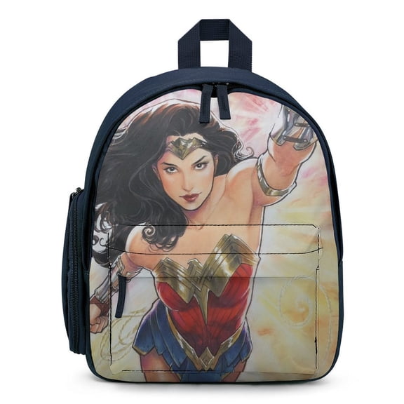 Wonder Woman Backpack Cute Lightweight Small Laptop Bag Daypack Durable Bookbag for School Travel Hiking Gifts