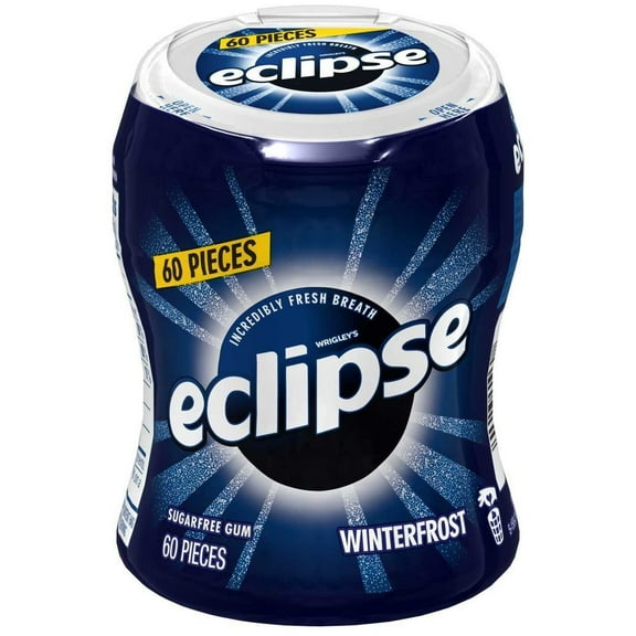 Wrigley Winterfrost Big E Pack Eclipse Gum - Tray, 4 per pack -- 4 packs per Case.