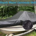 thumbnail image 3 of Waterproof Heavy Duty 210d Boat Cover Trailerable Fishing Ski Bass V-hull, 3 of 5