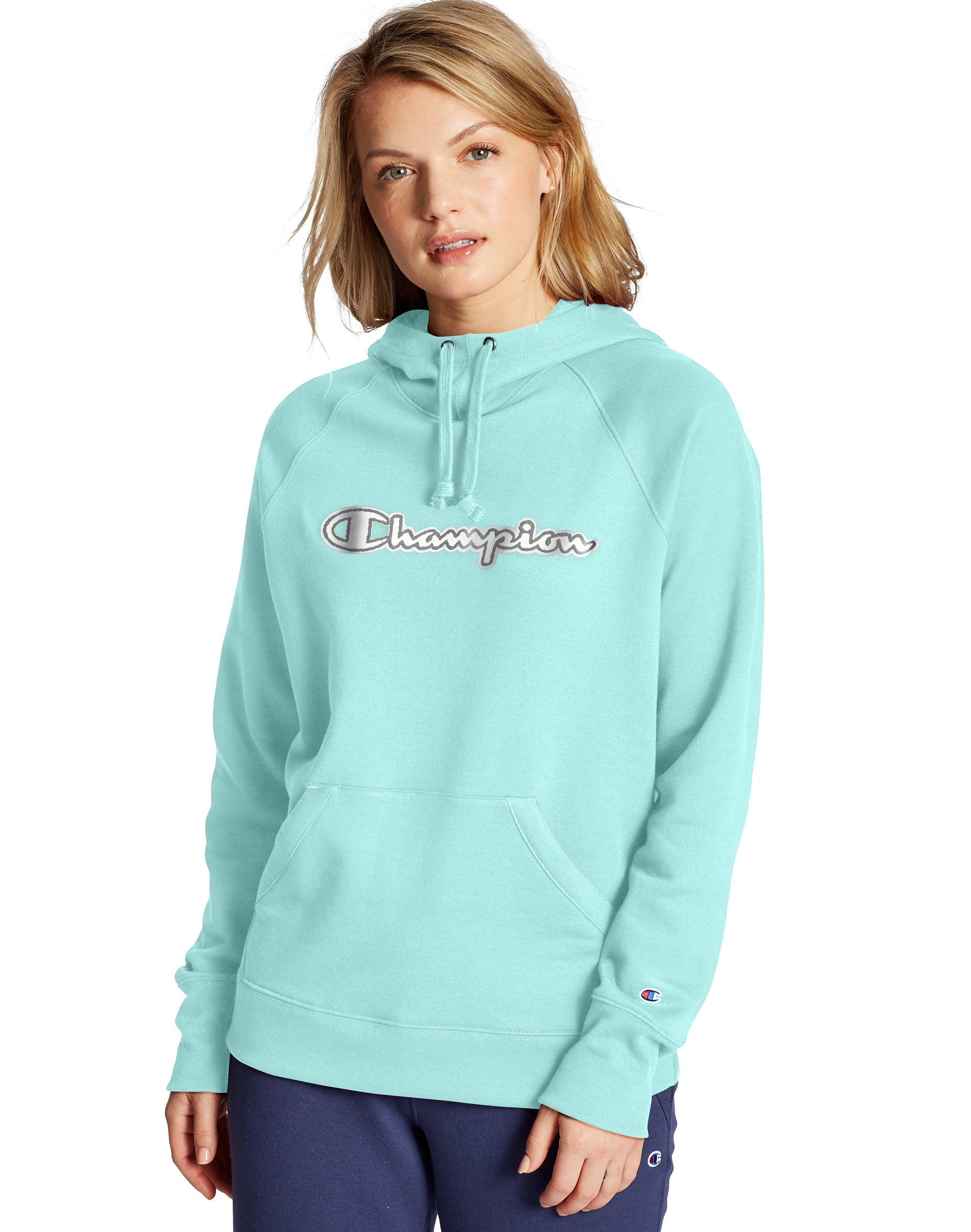 champion teal hoodie