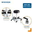 thumbnail image 3 of McKesson Round Pneumatic Exam Stool, Comfortable Medical Chair - Black, Adjustable Height, 1 Ct, 3 of 4
