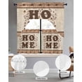 thumbnail image 2 of Country Swag Kitchen Curtains Sets for Windows 24 Inch Length, Texas Star Plants Branches Berry Farmhouse Retro Short Window Curtain Panels Swags Valances and Tiers 3 Piece Set for Cafe/Dining Room, 2 of 5