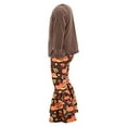 thumbnail image 3 of Girls 2 Piece Happy Thanksgiving Clothes Legging Set Outfit (2Y, Brown), 3 of 5