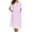 Striped Pink, variant on Ekouaer House Dress for Women with Pockets Button Down Duster Housecoat Short Sleeve Patio Dress Nightgown
